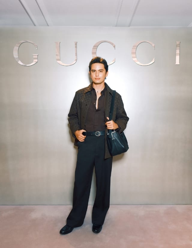 James Reid at the gucci cruise 2026 collection preview